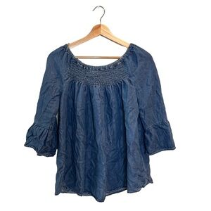 🩷 3/$20 beach lunch lounge Denim shirt